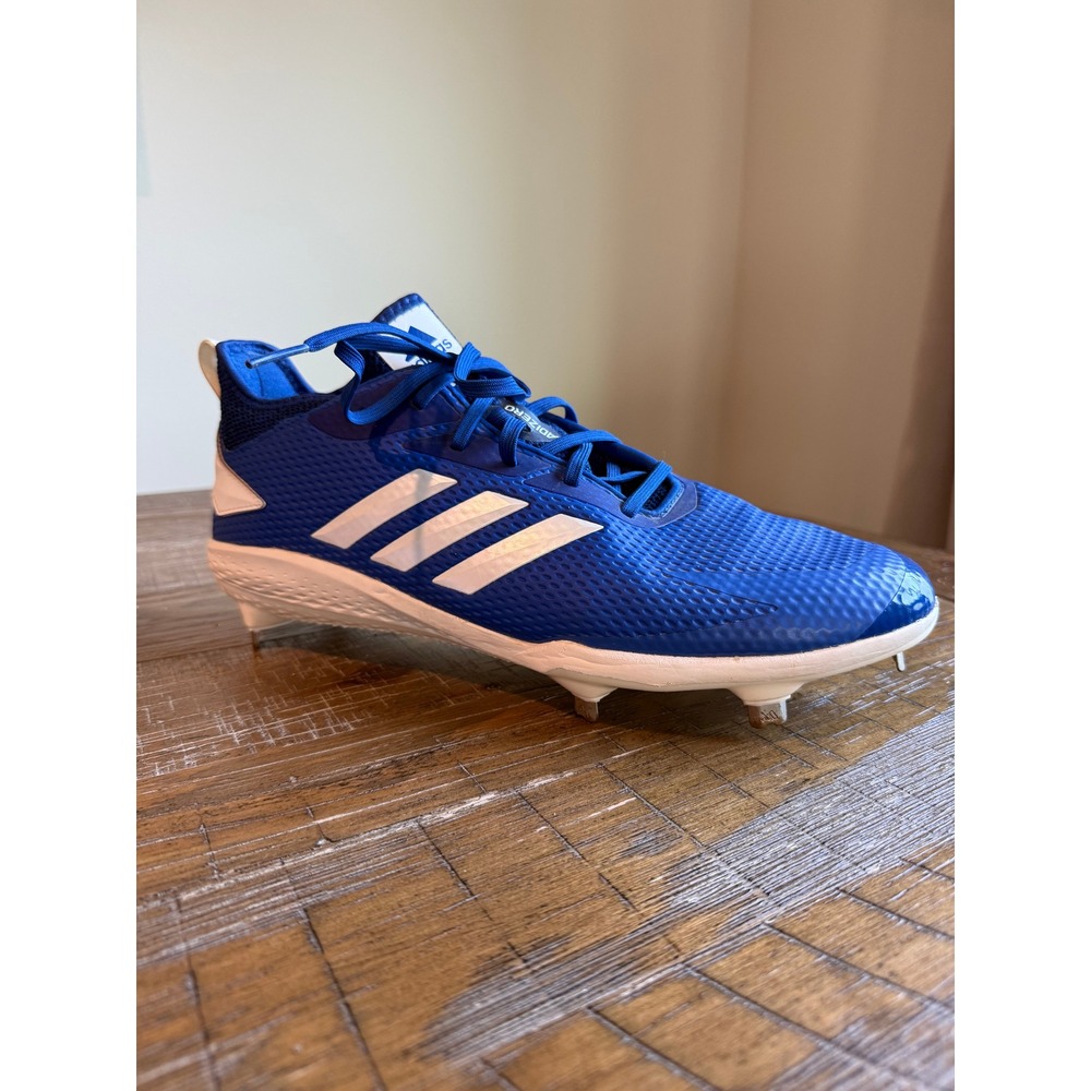 adidas Royal Blue and White Athletic Cleats